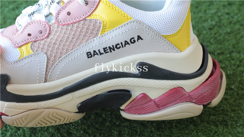 Balenciaga Triples Sneaker Pink White Yellow Women